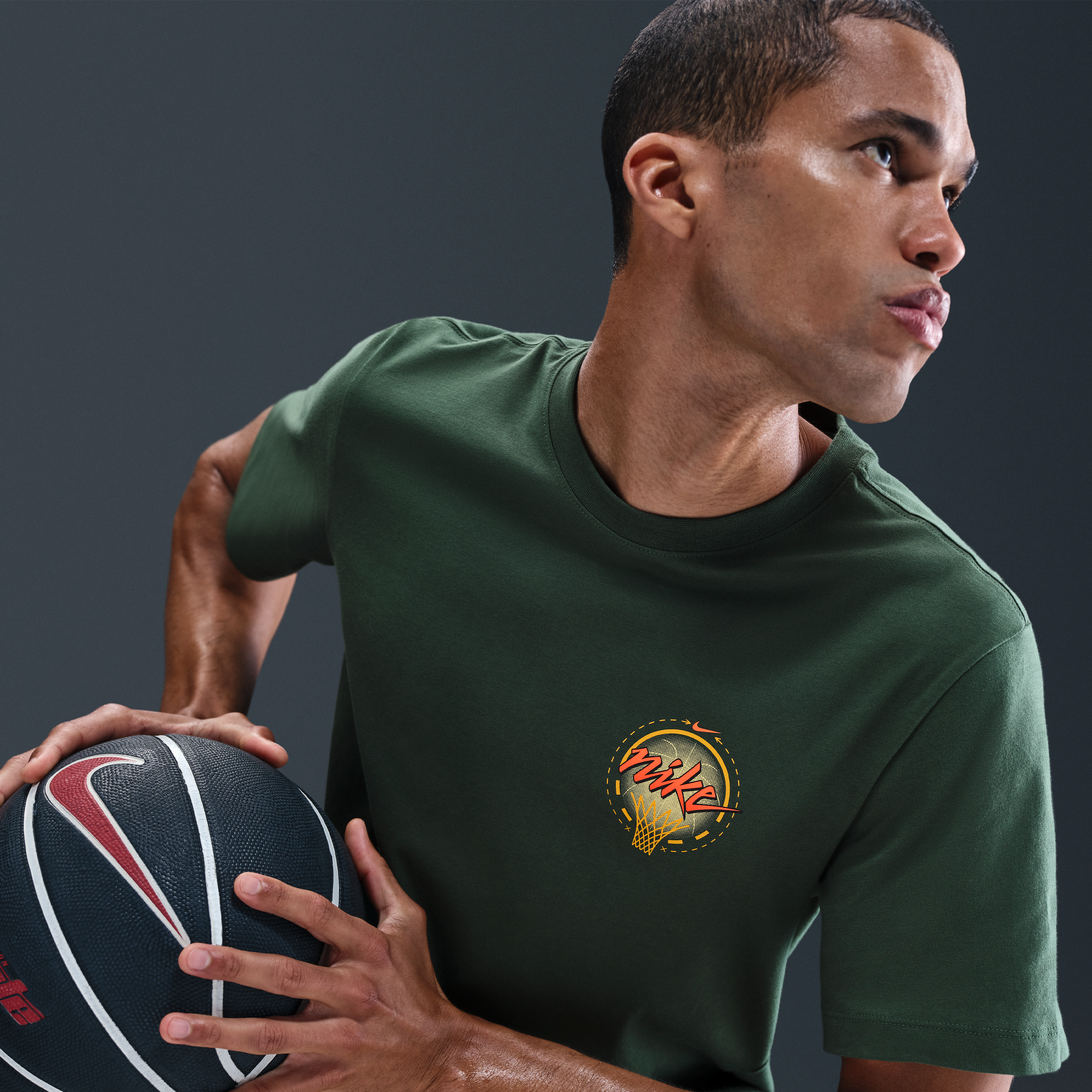 コラボ★NIKE★Devin Booker バスケ 長袖 グラフィック Tシャツ 24-association-name-and-number